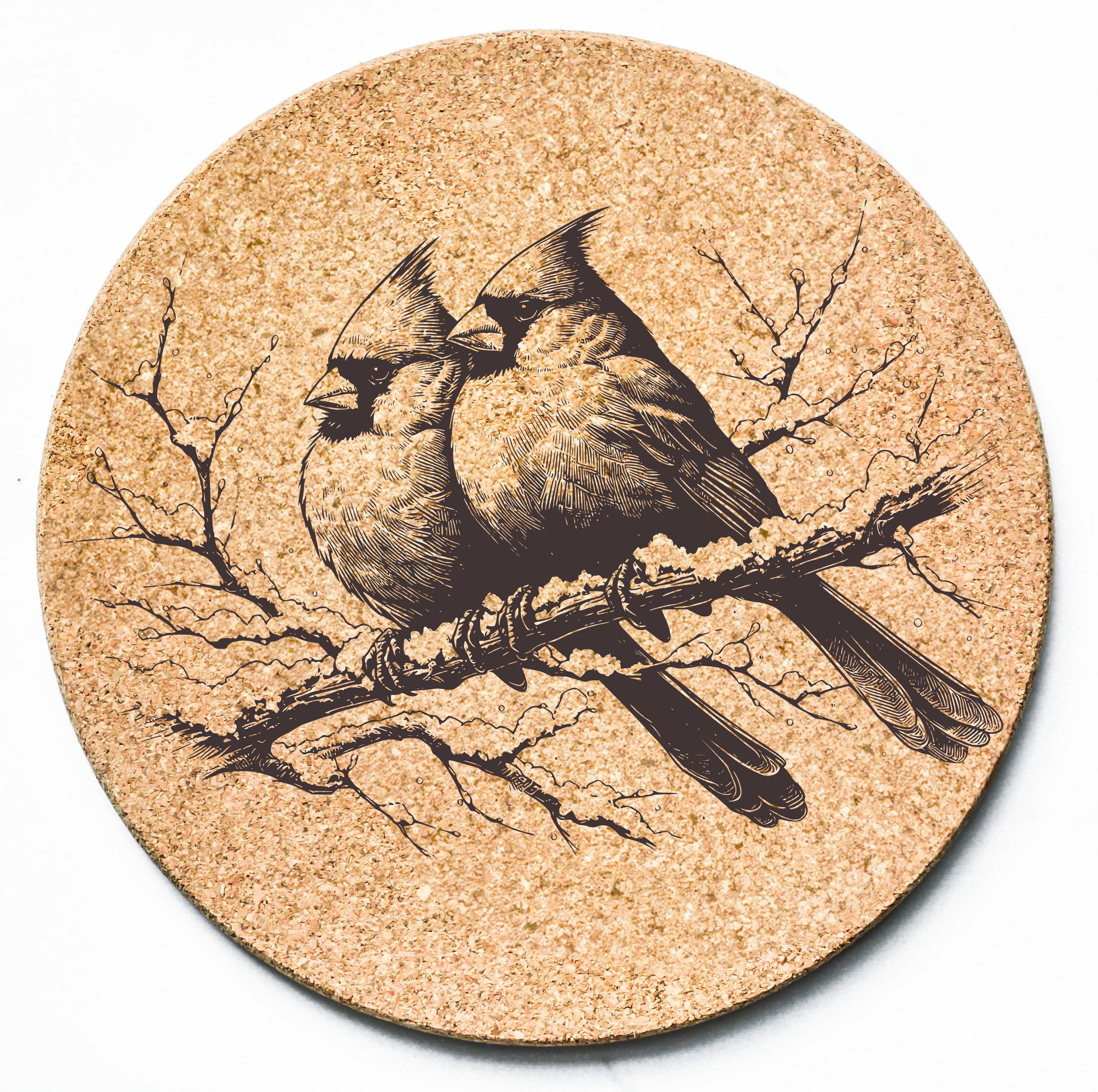 Cardinals in Winter Trivet