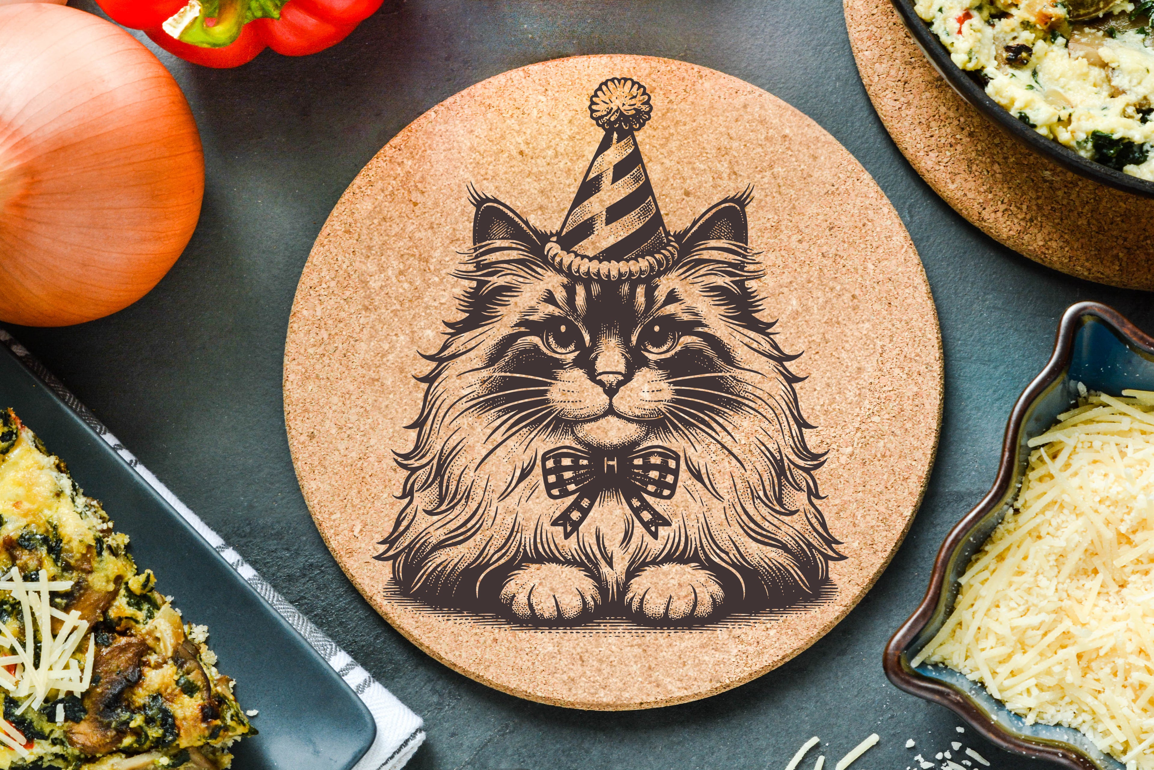 Party Cat Trivet