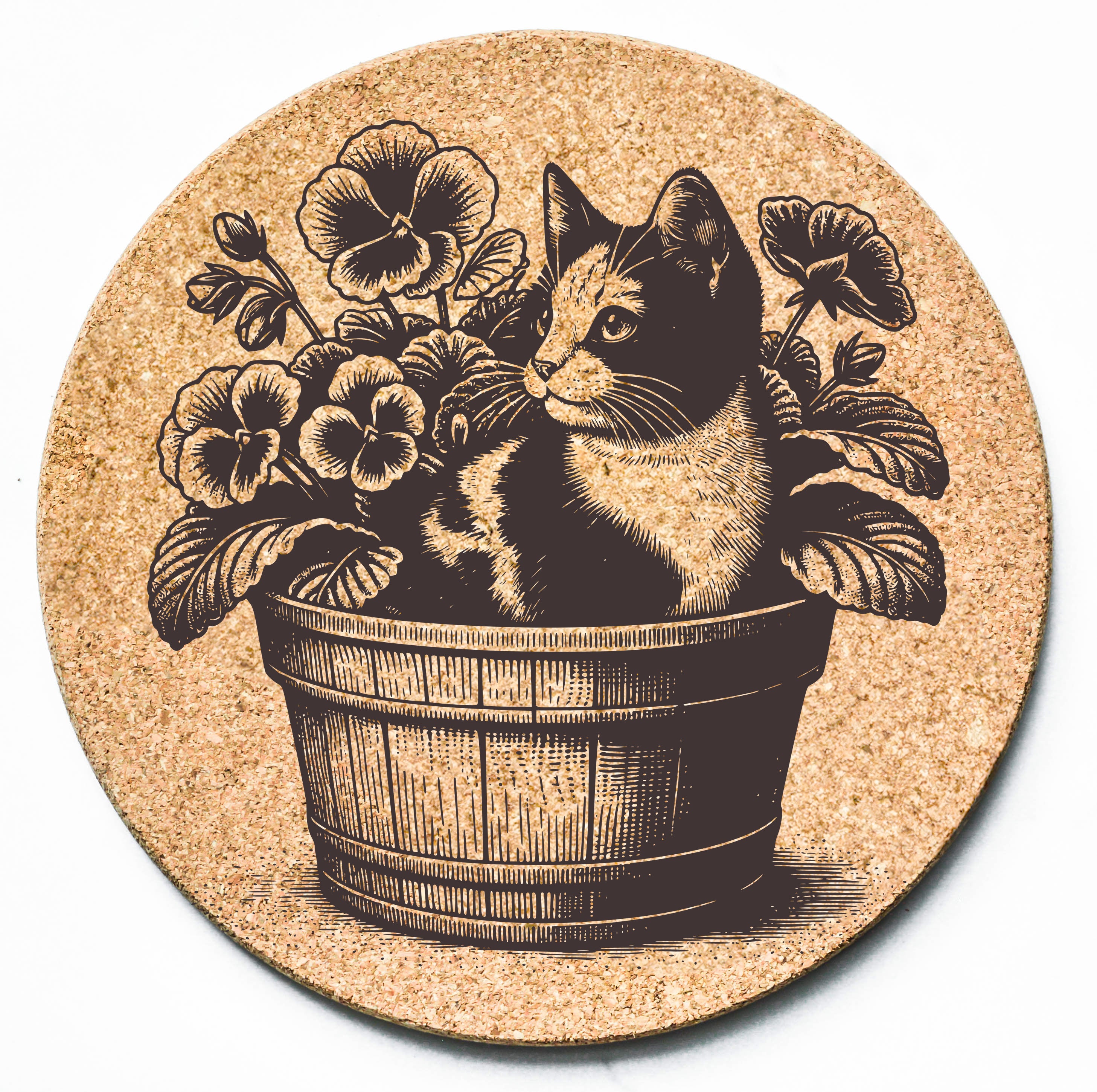 Cat Flowerpot Trivet