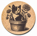 Flowerpot Kitten Trivet