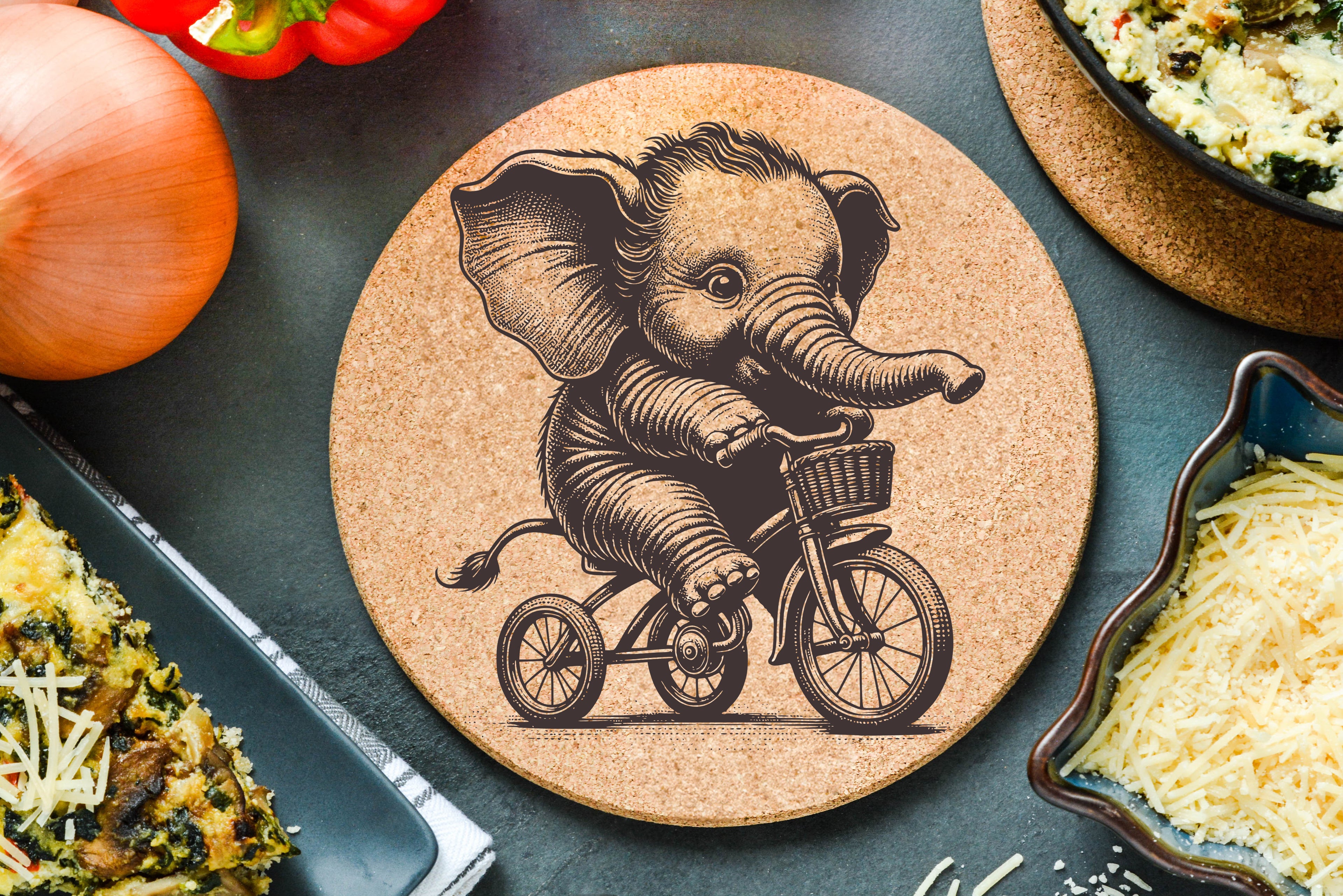Elephant Bike Trivet