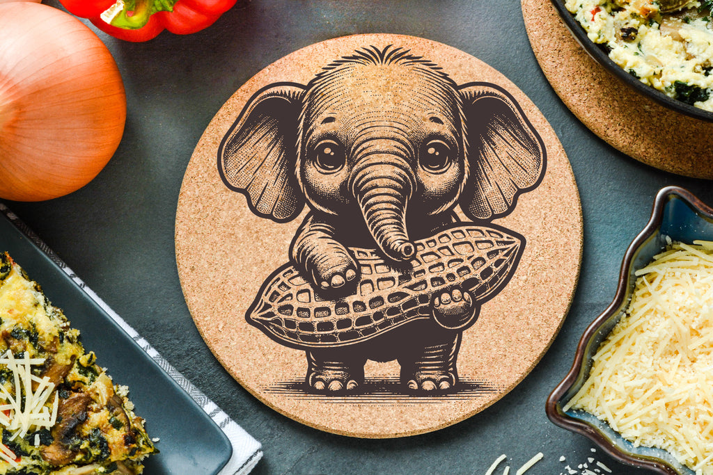 Elephant Peanut Trivet