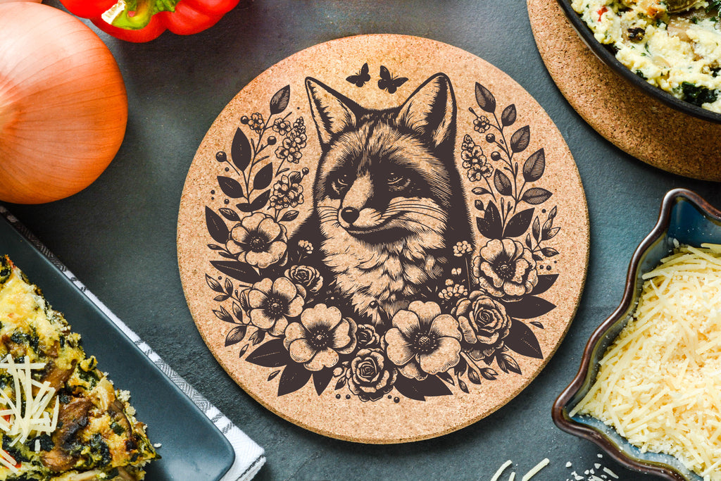 Floral Fox Trivet