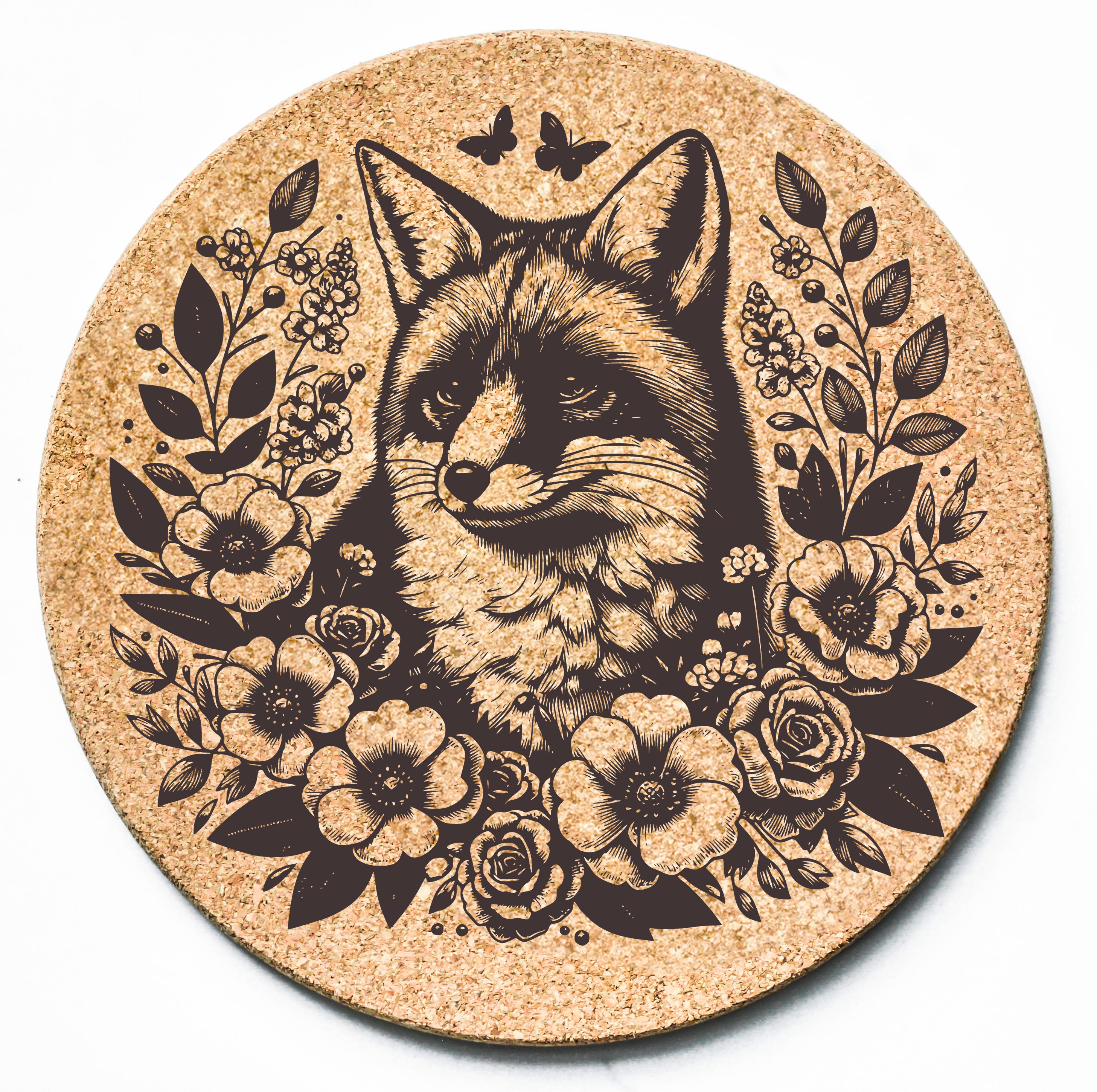 Floral Fox Trivet
