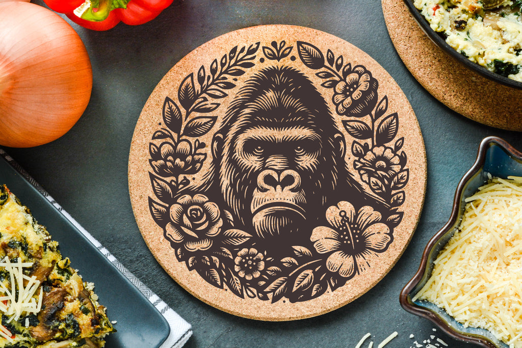 Floral Gorilla Trivet