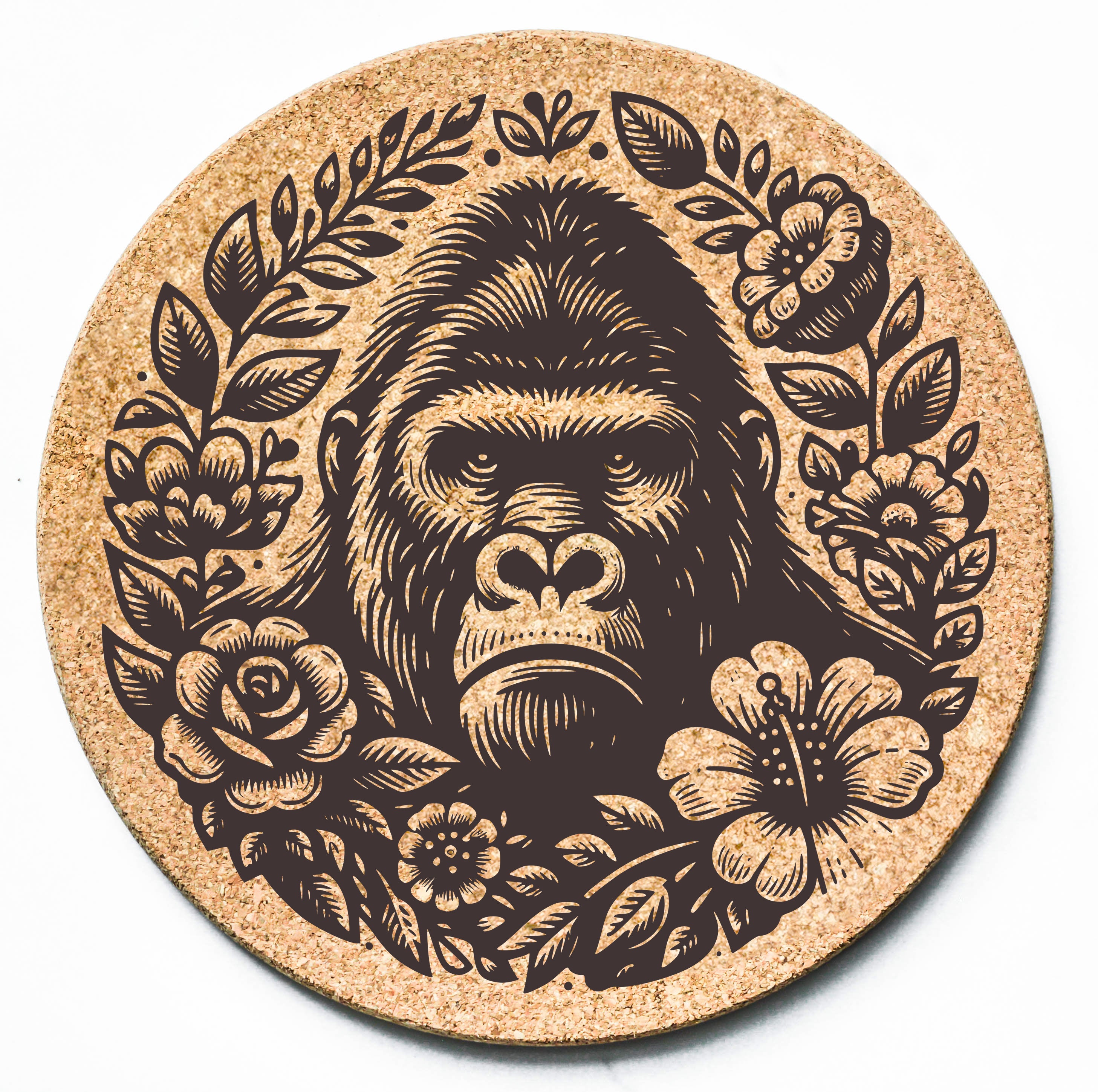 Floral Gorilla Trivet
