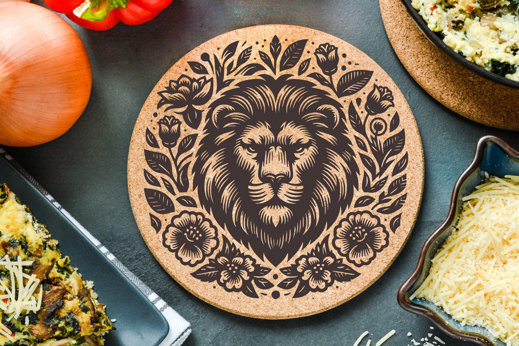 Floral Lion Trivet