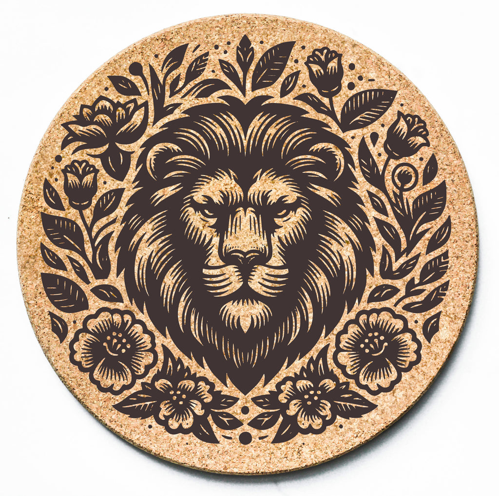 Floral Lion Trivet