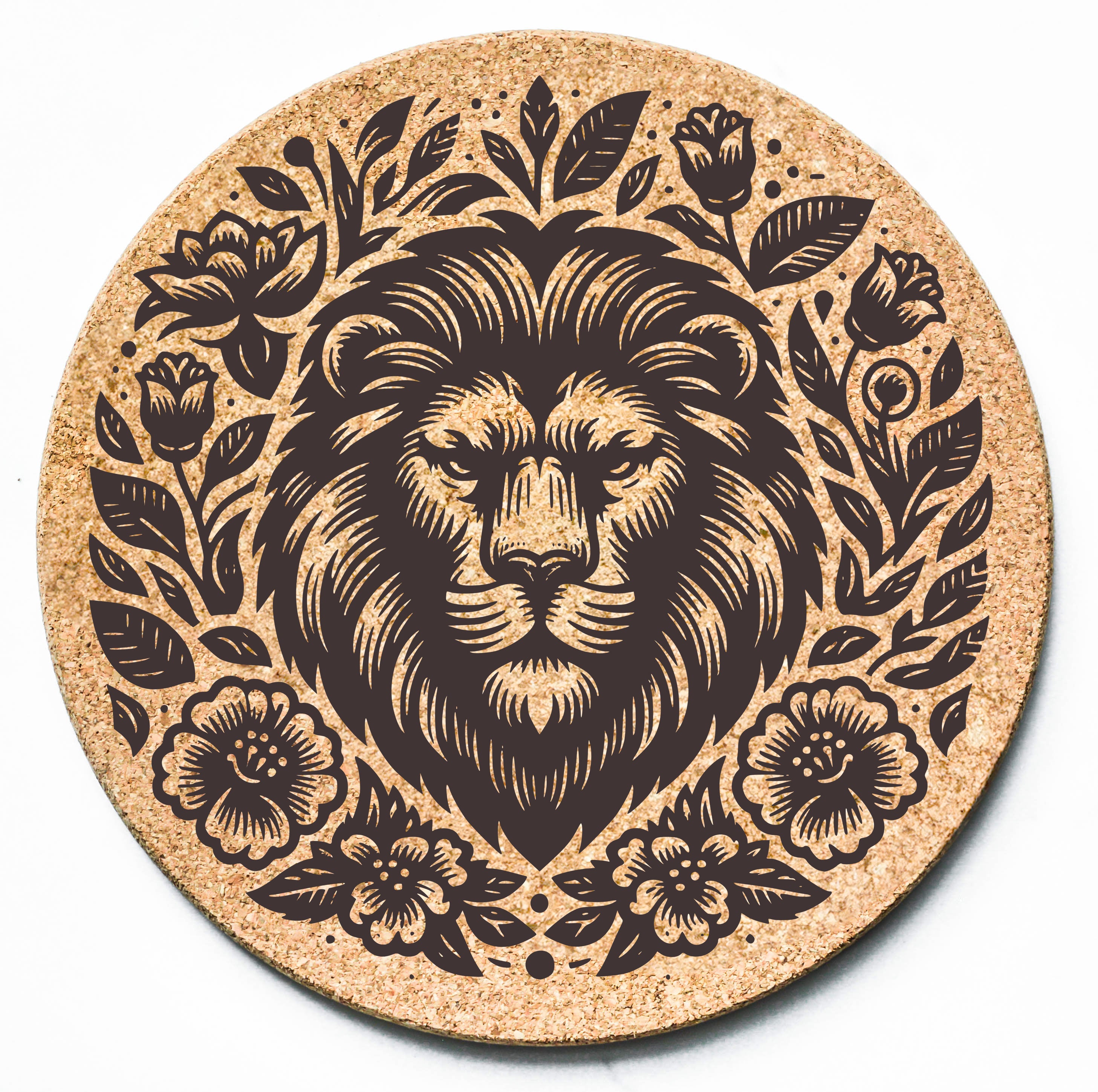 Floral Lion Trivet