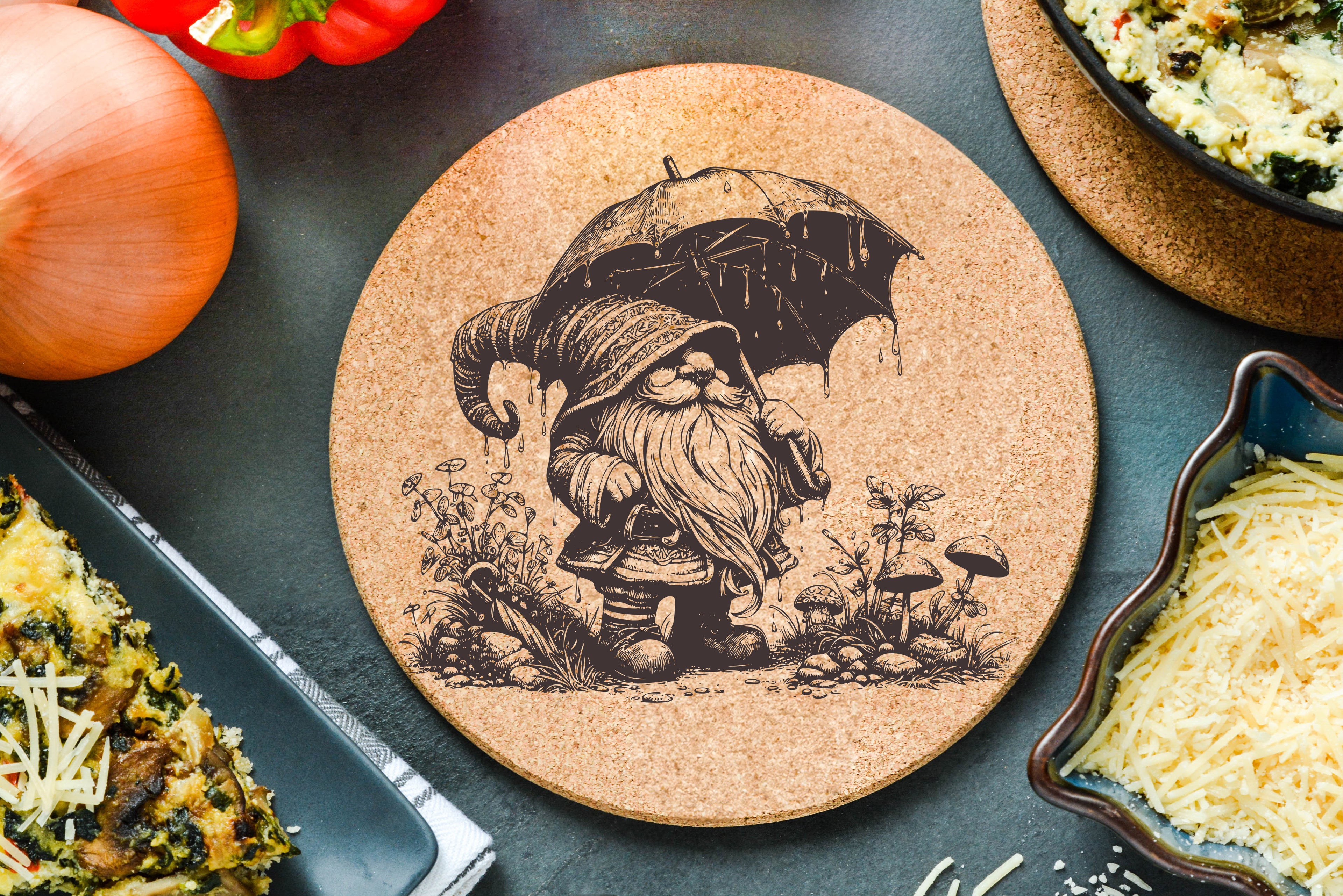Gnome Umbrella Trivet