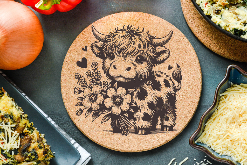 Highland Baby Hearts Trivet