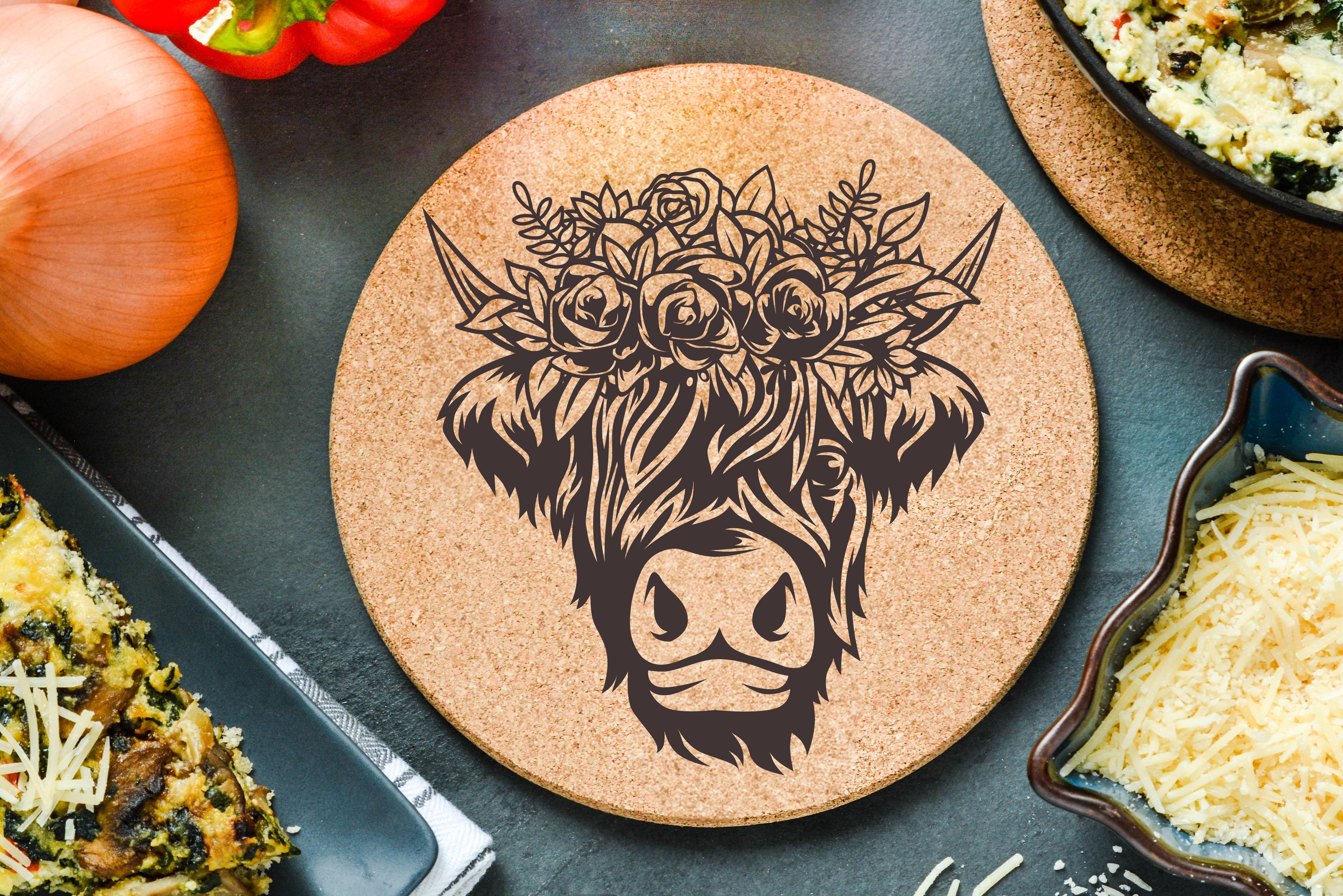 Highland Flower Crown Trivet