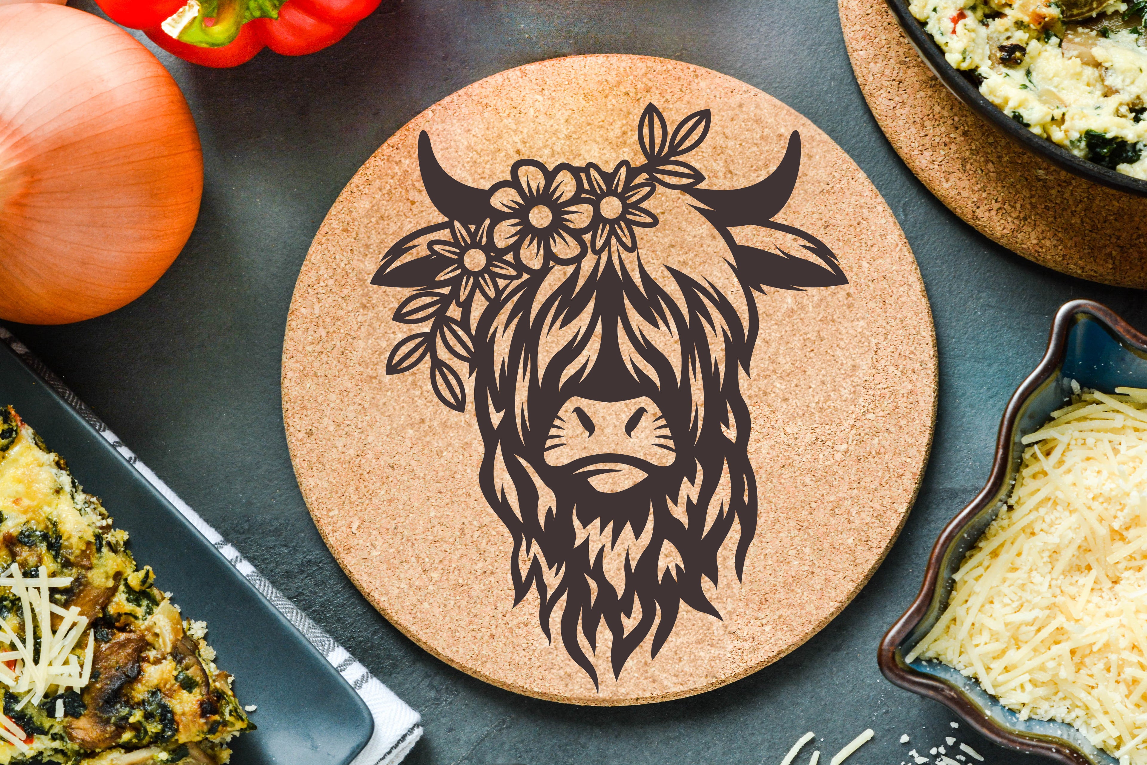 Highland Flowers Trivet