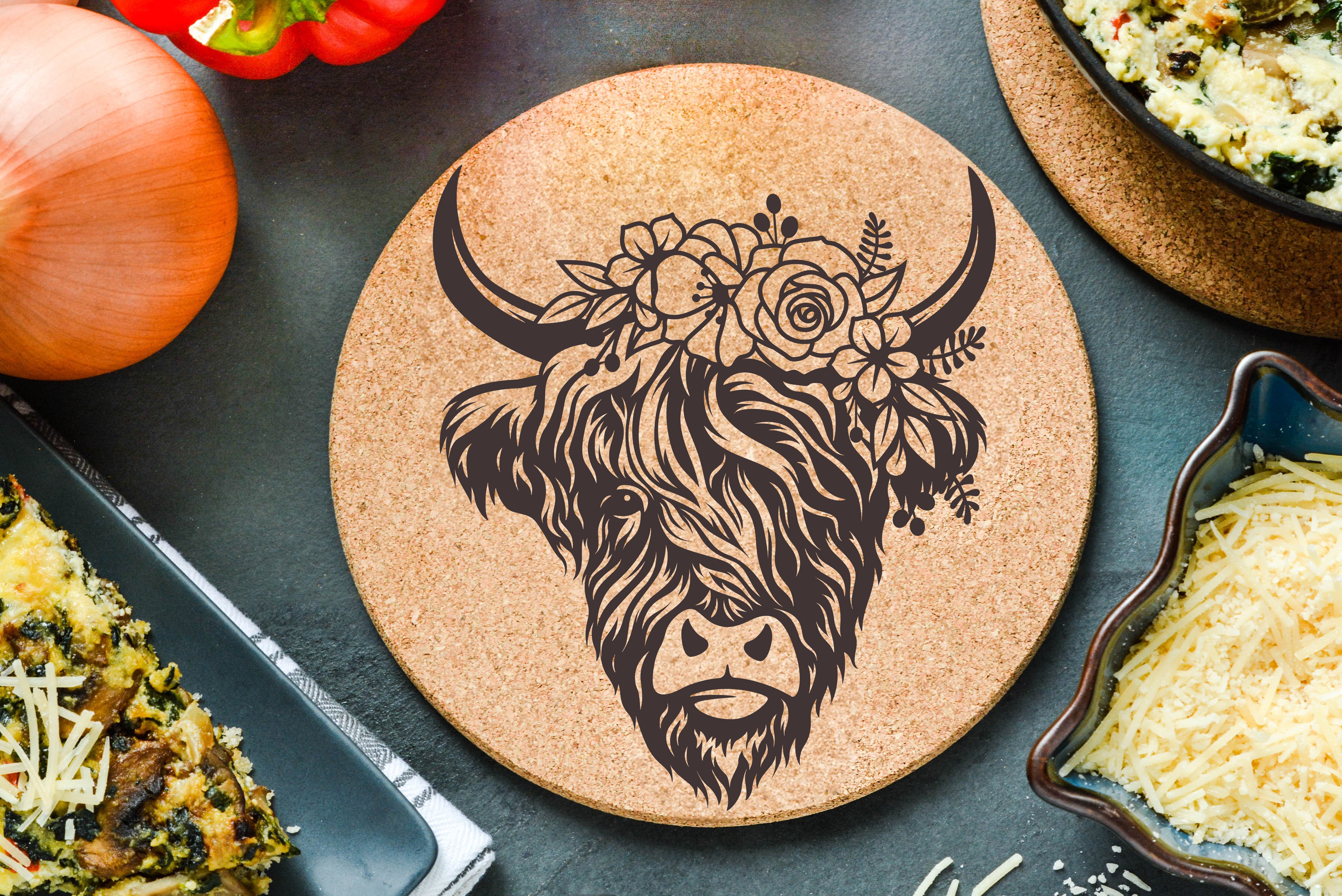 Highland Flowers Trivet