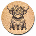 Highland Baby Flowers Trivet