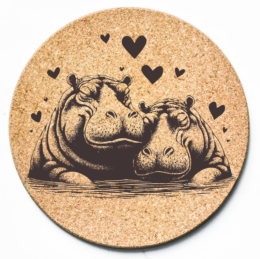Hippo Love Trivet