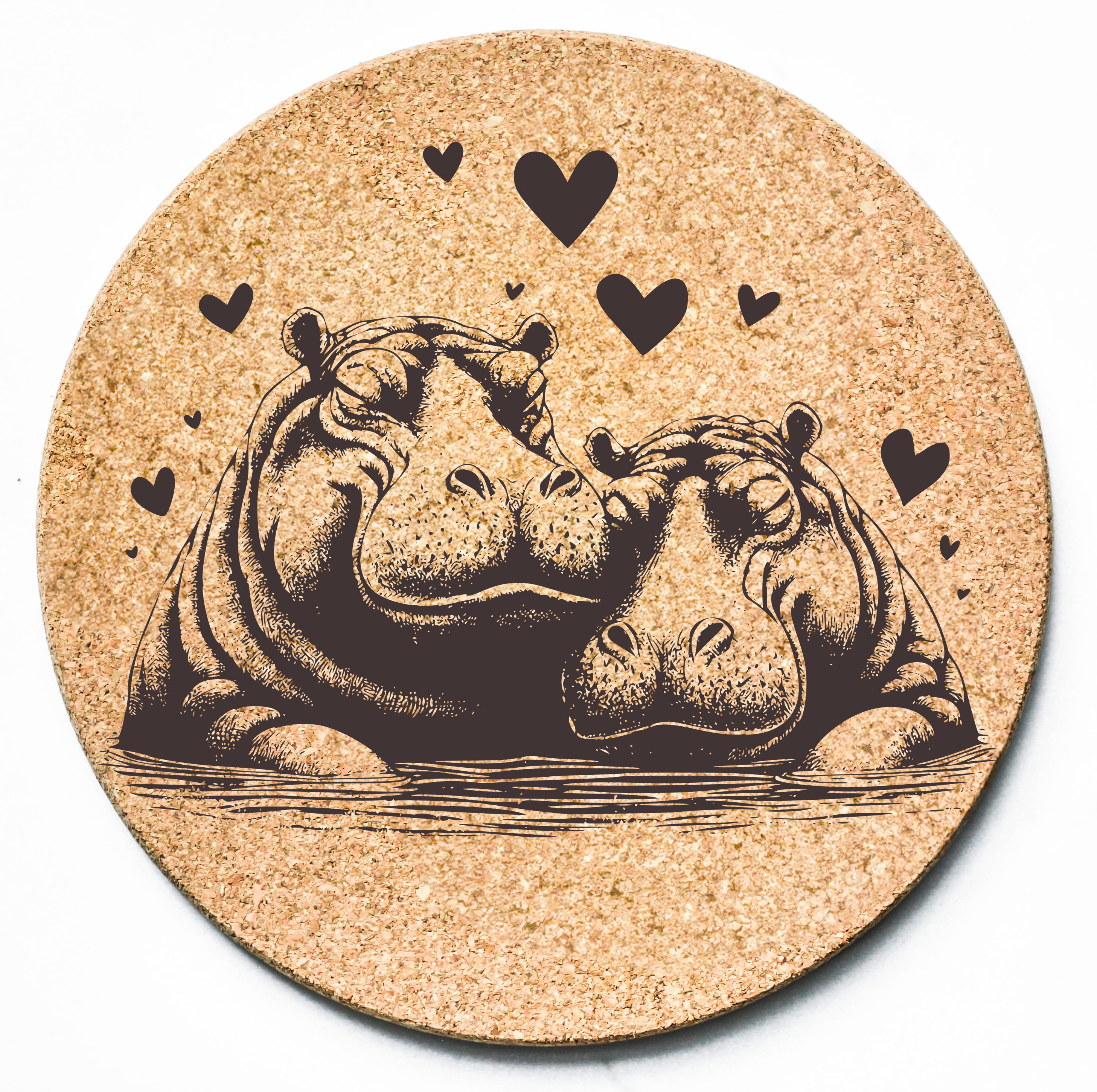 Hippo Love Trivet
