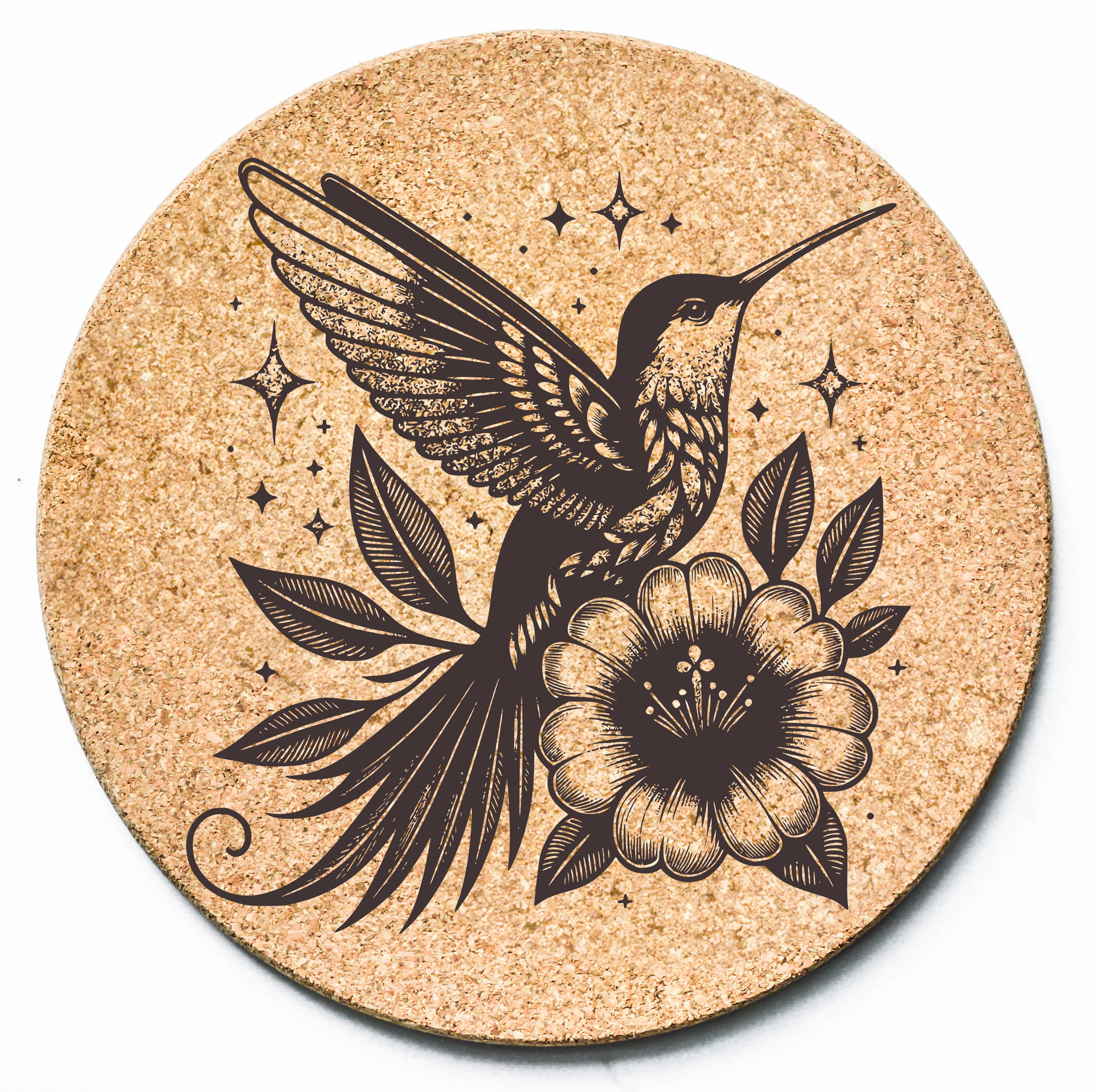 Hummingbird Flower Trivet