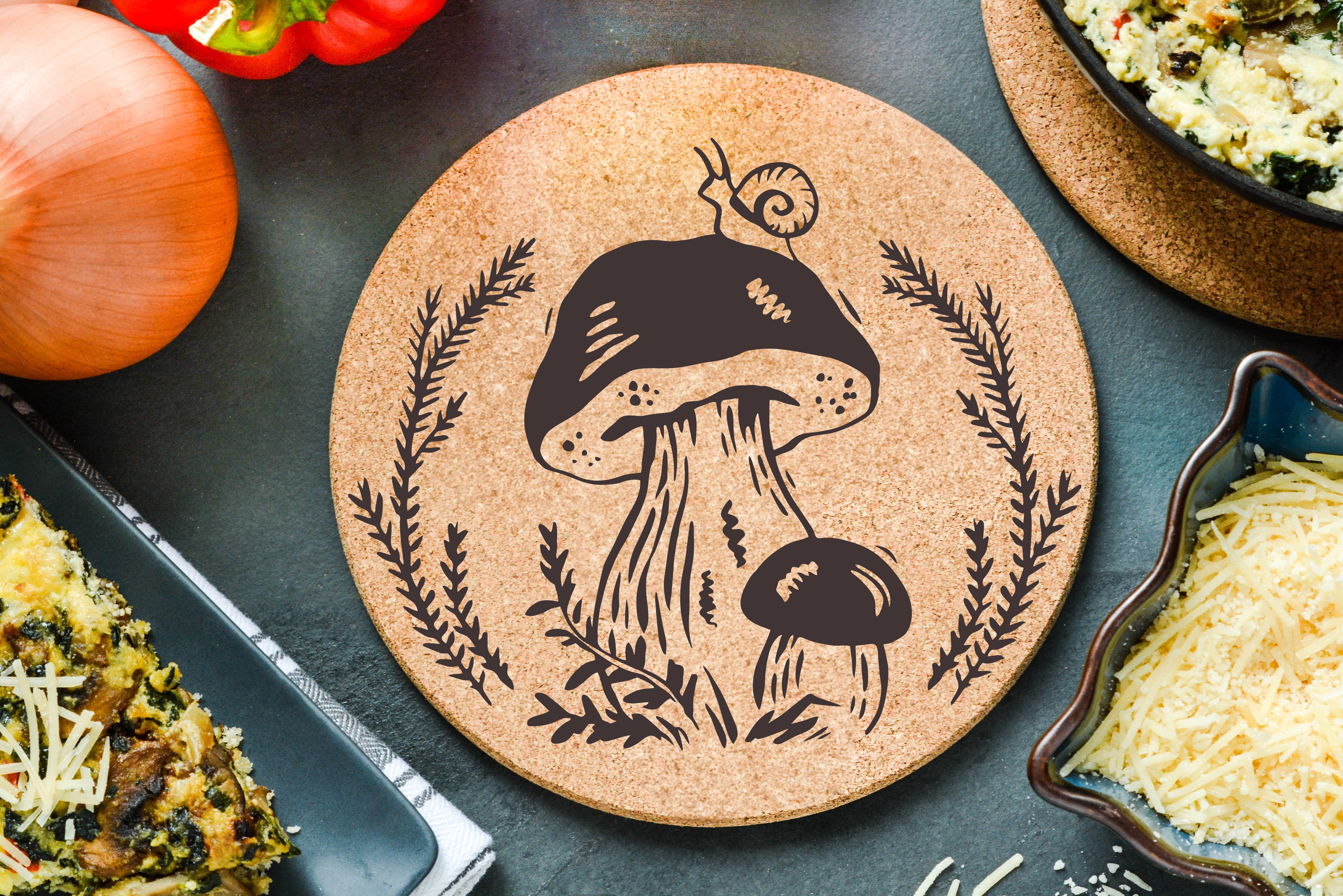 Mushroom Snail Trivet