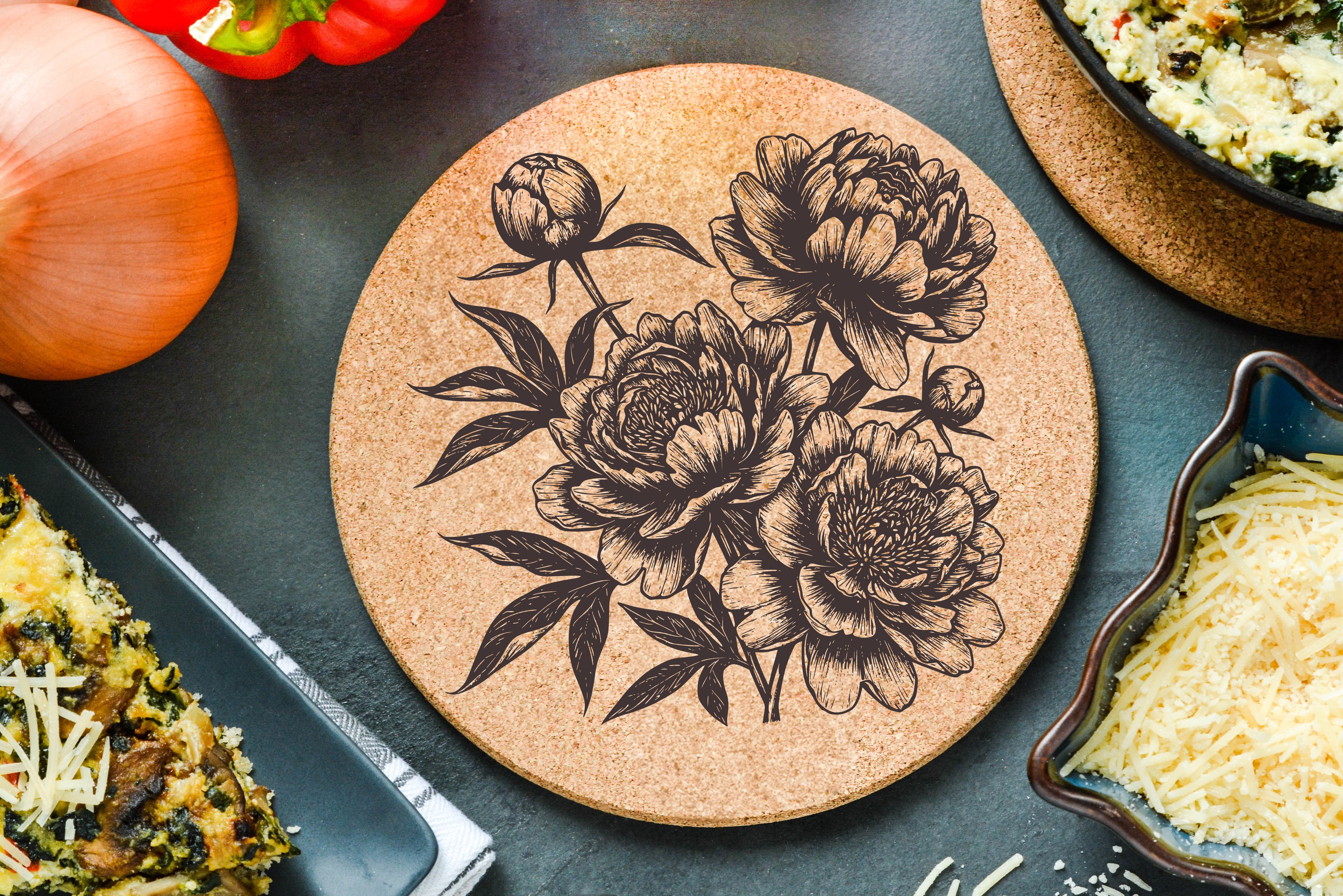 Peony Trivet
