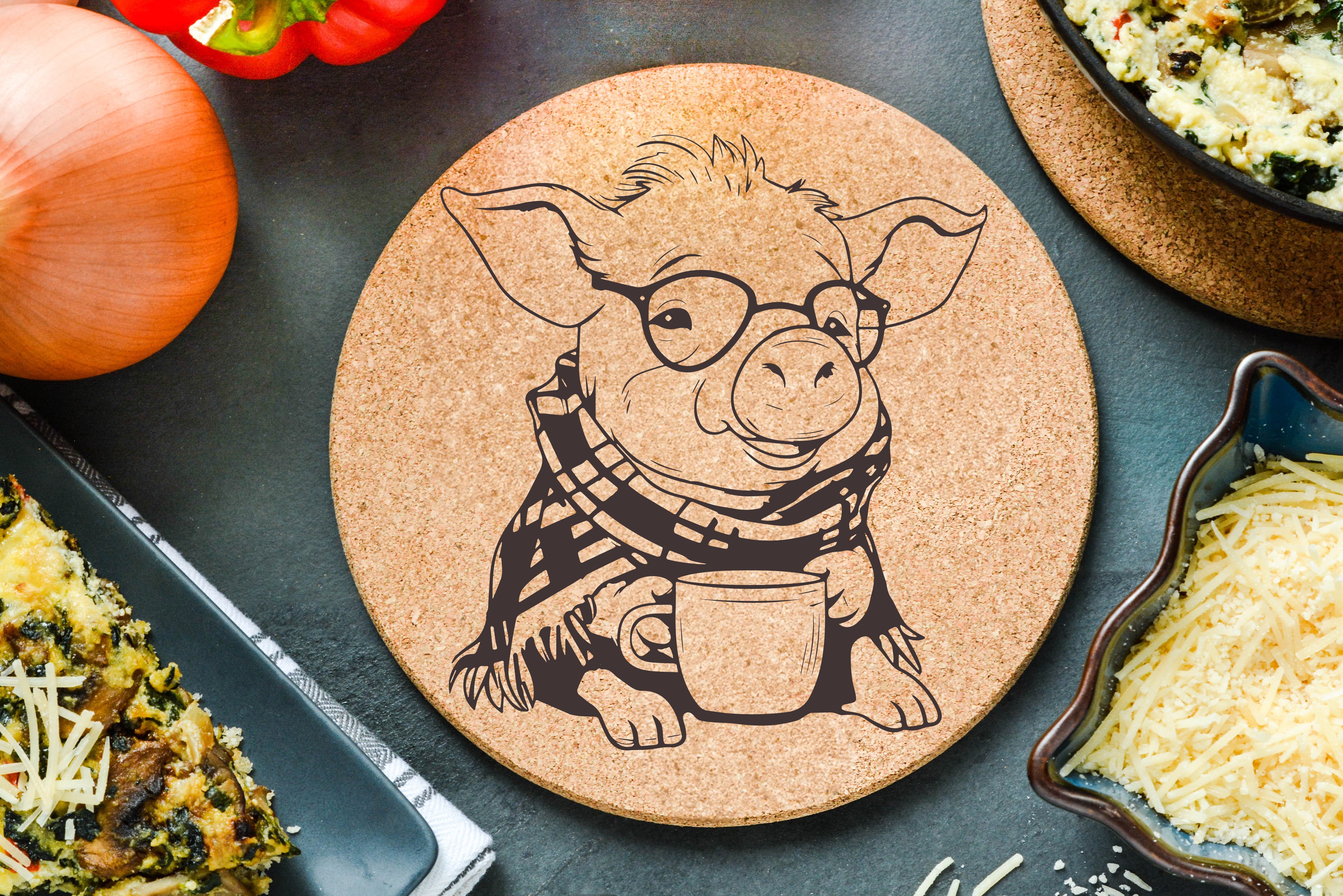 Pig Coffee Trivet