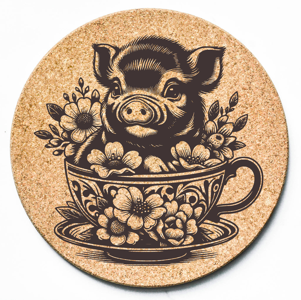 Pig Teacup Trivet