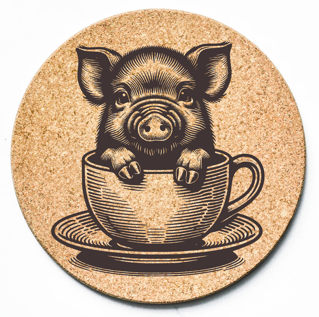 Pig Teacup Trivet