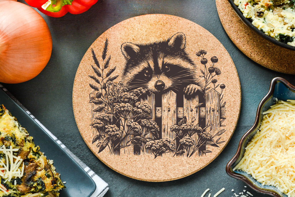 Raccoon Fence Trivet