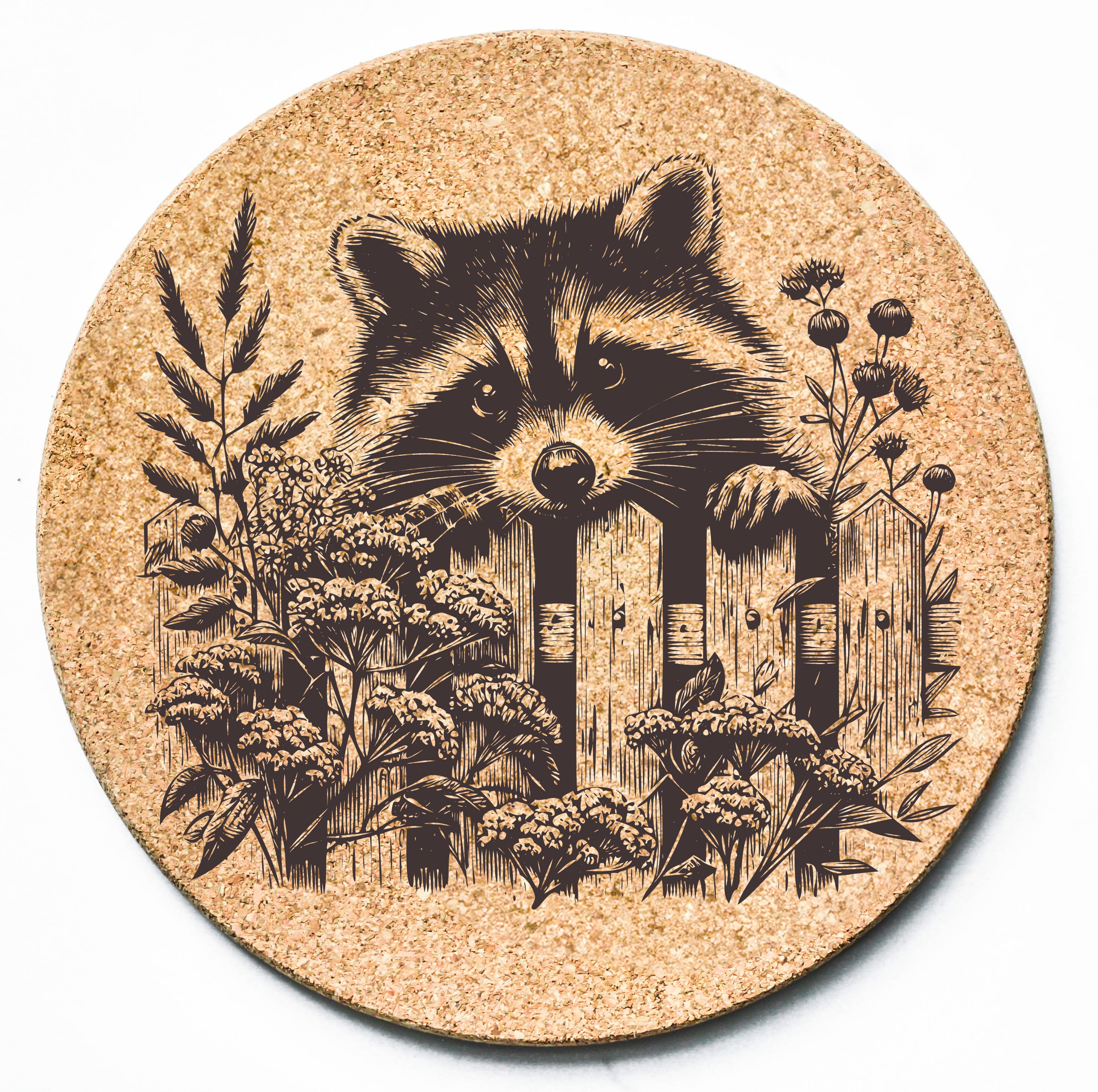 Raccoon Fence Trivet