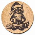 Raccoon Santa Trivet