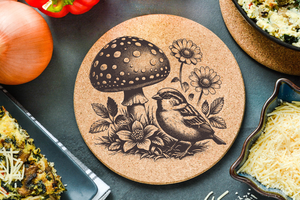 Robin Mushroom Trivet