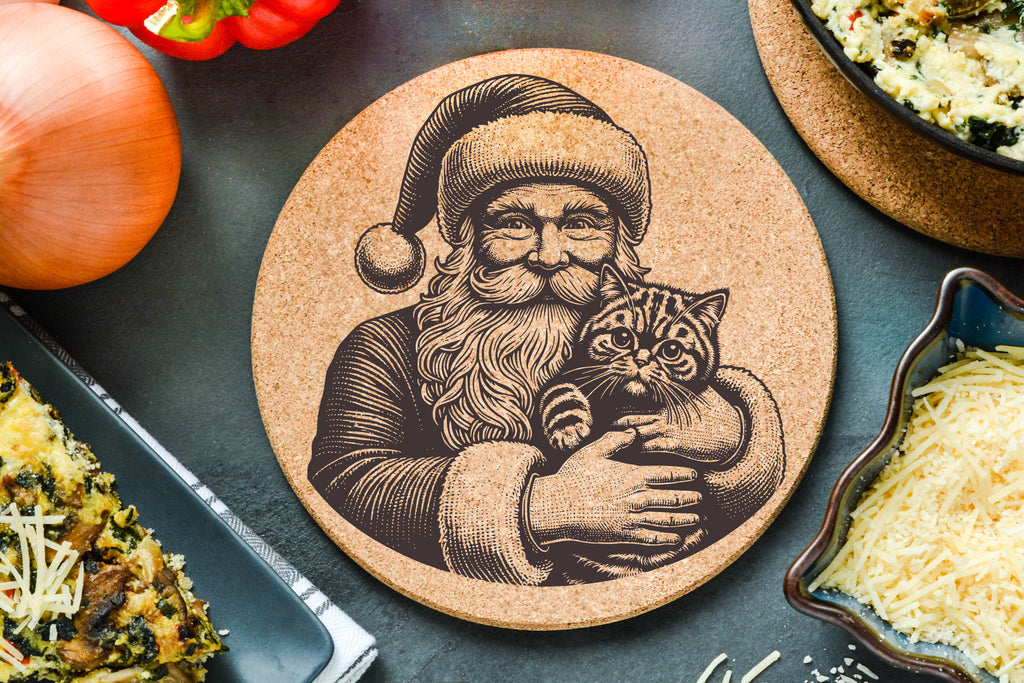 Santa Cat Trivet