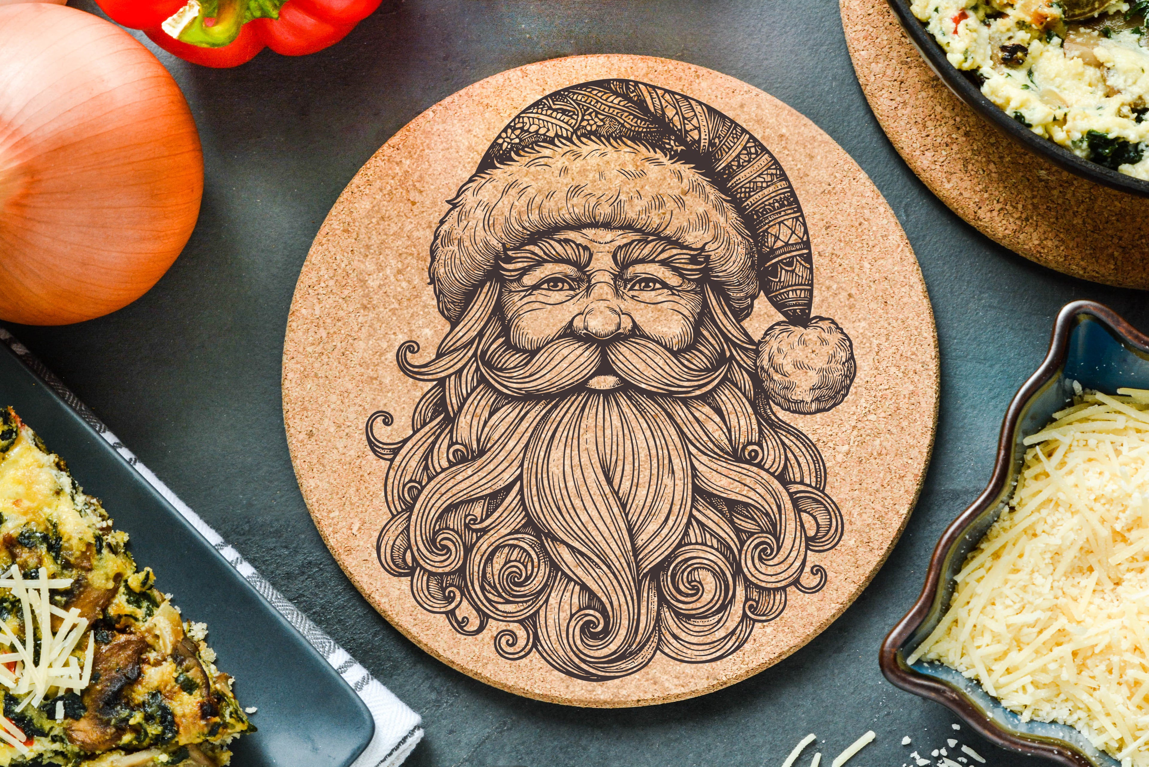 Santa Vintage Trivet