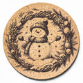 Snowman Winter Wreath Trivet