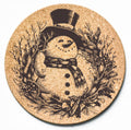 Snowman Wreath Tophat Trivet