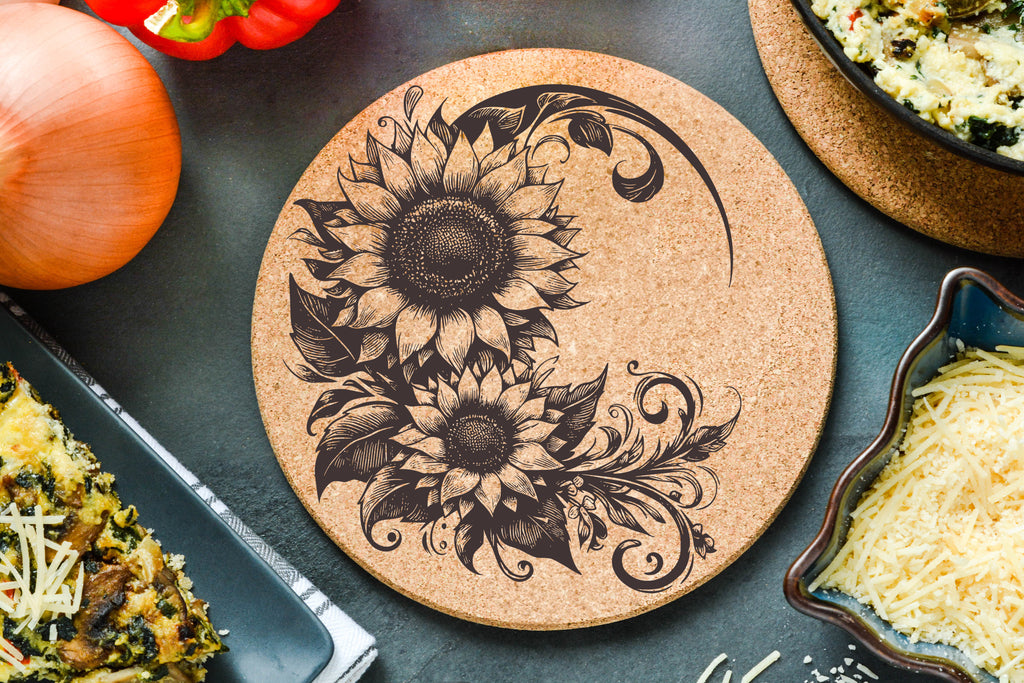 Sunflower Crescent Trivet