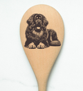Tibetan Mastiff Wooden Spoon