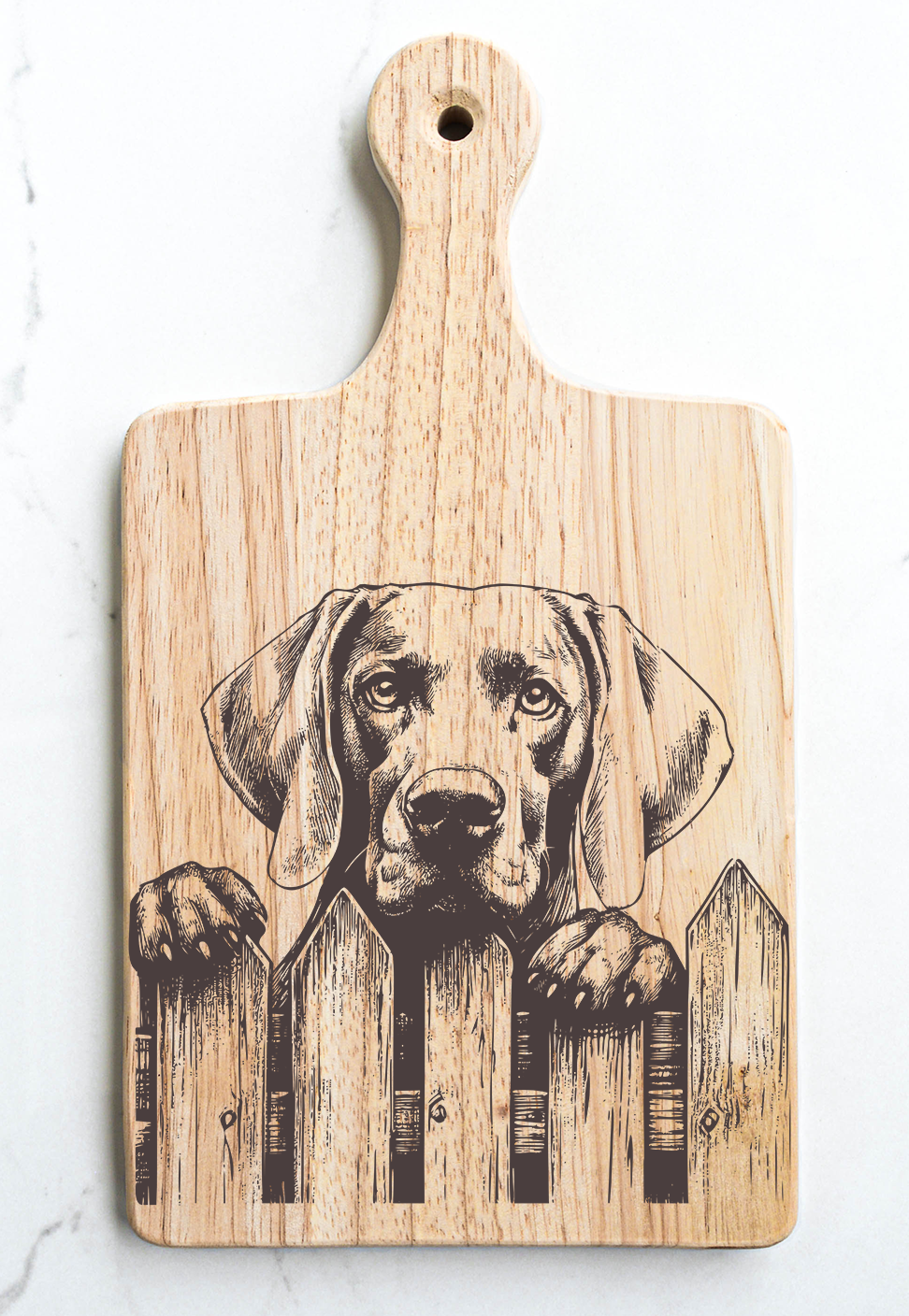 Weimaraner Cutting Cheese Board