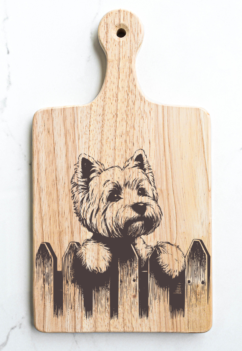 West Highland Terrier Westie Cutting Cheese Board