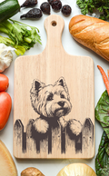 West Highland Terrier Westie Cutting Cheese Board